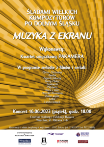 Plakat muzyka z ekranu