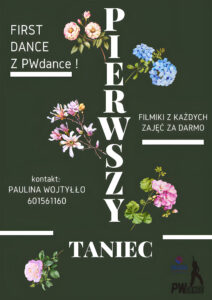 Plakat pierwszy taniec